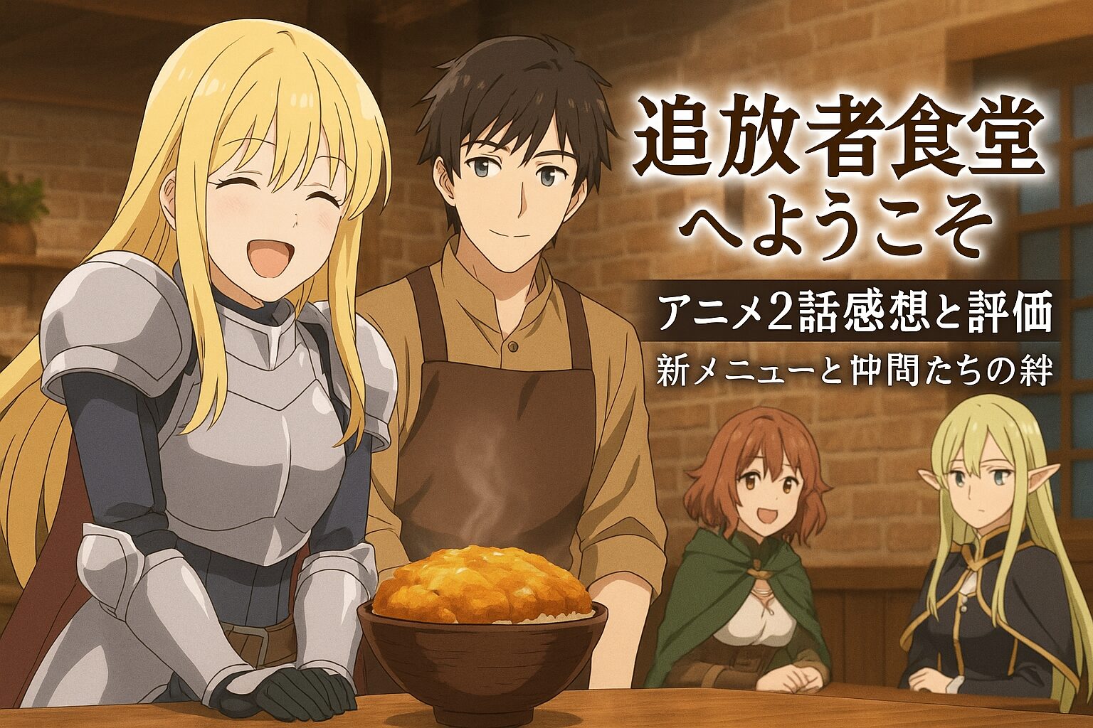 追放者食堂へようこそ アニメ2話感想と評価｜新メニューと仲間たちの絆 | コンテンツ考察マン